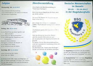 Bossler starten Meisterschaften