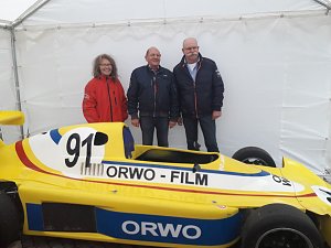 Besuch in Hohenstein-Ernstthal: Helga Heinrich-Streudel, Hartmut Thaßler, Frank Nutschan