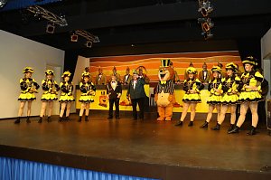 Ausgelassene Stimmung in der Festhalle