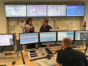 Rettungsleitstelle besucht