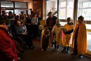 Sternsinger zu Gast in der Hauptwerkstatt der Lebenshilfe