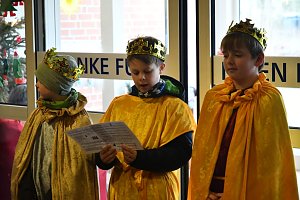 Sternsinger zu Gast in der Hauptwerkstatt der Lebenshilfe