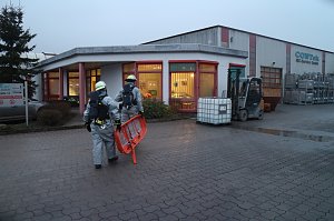 Gefahrgutzug des Landkreises im Einsatz