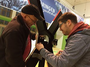 Aufbau auf der Gr&uuml;nen Woche in Berlin