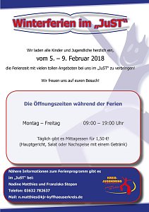Winterferien im JuST