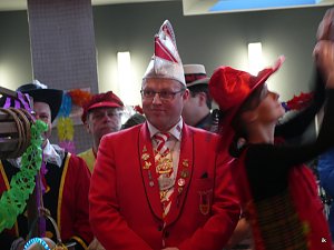Empfang im Foyer am Rosenmontag