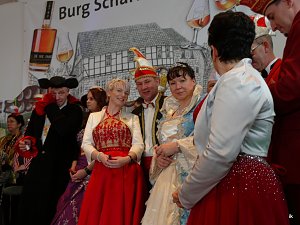 Empfang im Foyer am Rosenmontag