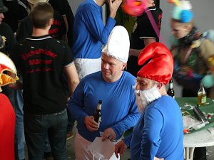 Empfang im Foyer am Rosenmontag