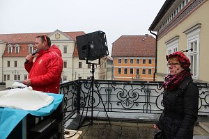 Rosenmontagsparty auf dem Markt Sondershausen