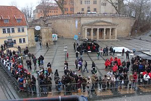 Rosenmontagsparty auf dem Markt Sondershausen