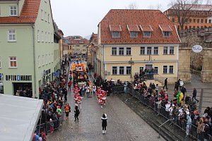 Rosenmontagsparty auf dem Markt Sondershausen