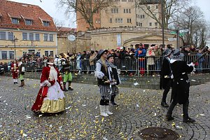 Rosenmontagsparty auf dem Markt Sondershausen