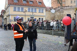 Rosenmontagsparty auf dem Markt Sondershausen