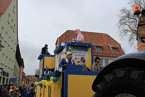 Rosenmontagsparty auf dem Markt Sondershausen