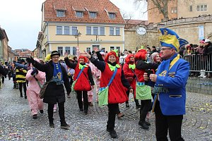 Rosenmontagsparty auf dem Markt Sondershausen