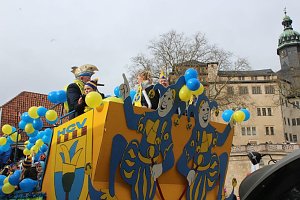 Rosenmontagsparty auf dem Markt Sondershausen