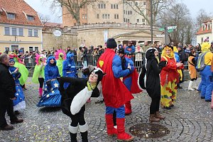 Rosenmontagsparty auf dem Markt Sondershausen
