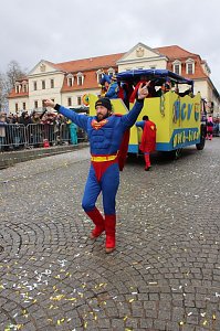 Rosenmontagsparty auf dem Markt Sondershausen