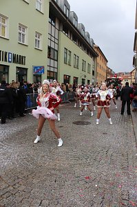 Rosenmontagsparty auf dem Markt Sondershausen