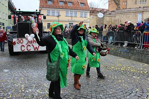 Rosenmontagsparty auf dem Markt Sondershausen