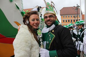 Rosenmontagsparty auf dem Markt Sondershausen