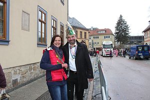 Rosenmontagsparty auf dem Markt Sondershausen