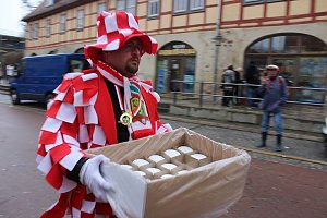 Rosenmontagsparty auf dem Markt Sondershausen
