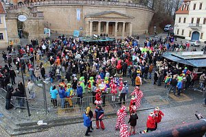 Rosenmontagsparty auf dem Markt Sondershausen