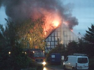 Scheunenbrand in Herrmannsacker