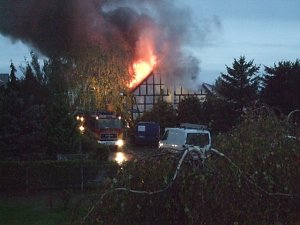 Scheunenbrand in Herrmannsacker