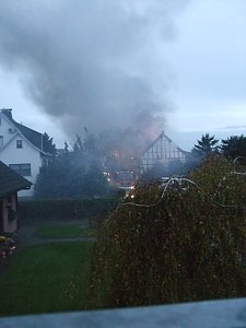 Scheunenbrand in Herrmannsacker