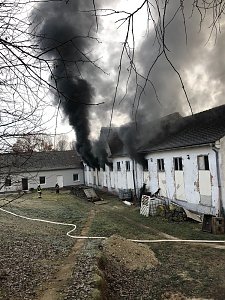 Lagerhallenbrand in Kleinfurra
