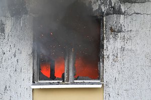 Lagerhallenbrand in Kleinfurra