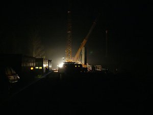 Nachtarbeit zwischen Nordhausen und Werther