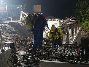 Nachtarbeit zwischen Nordhausen und Werther