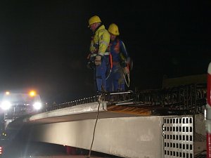 Nachtarbeit zwischen Nordhausen und Werther