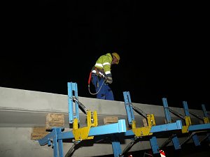 Nachtarbeit zwischen Nordhausen und Werther