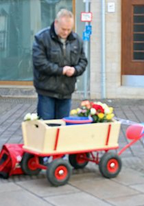 Blumengru&szlig; von den Linken