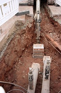 Baumaßnahme Fernwärmetrasse