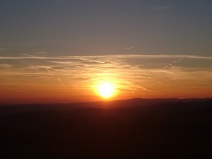 Die Sonne &uuml;ber dem S&uuml;dharz sagt tsch&uuml;ss