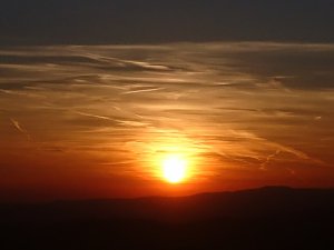 Die Sonne &uuml;ber dem S&uuml;dharz sagt tsch&uuml;ss