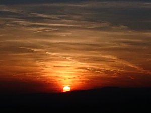 Die Sonne &uuml;ber dem S&uuml;dharz sagt tsch&uuml;ss