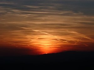 Die Sonne &uuml;ber dem S&uuml;dharz sagt tsch&uuml;ss