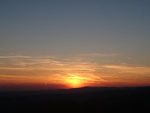 Die Sonne &uuml;ber dem S&uuml;dharz sagt tsch&uuml;ss