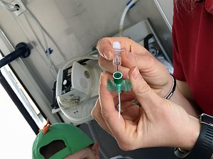 Rettungswagen vor der Rappelkiste Oberb&ouml;sa !