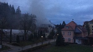 Feuer im ehemaligen Sanatorium