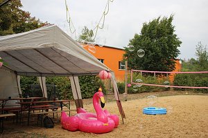 Sommerfest im Wohngebiet
