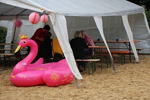 Sommerfest im Wohngebiet