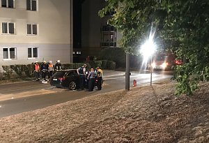Unfall in der Borntalstra&szlig;e