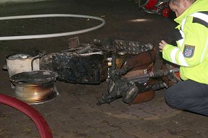 Brand in der K&auml;the-Kollwitz-Stra&szlig;e
